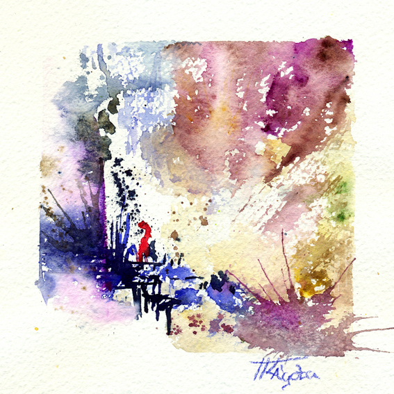 Absztrakt víz festmények-akvarell - Tisza-Kalmár Ágota